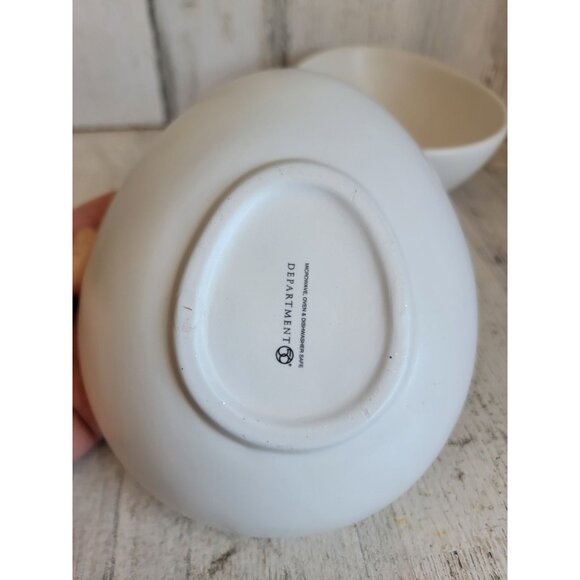 Dept‎ 56 egg bowl yolk unique home decor set figure boiled farm - Picture 5 of 6